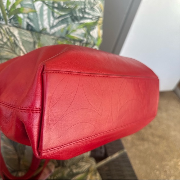 Elegant Red Leather Lambskin Chanel Tote Bag! original price $8500 - Picture 7 of 7